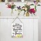 Spring Door Sign for Home Decor, “Spring Showers Bring Butterflies and Flowers” Hanging Sign, Rustic Farmhouse Spring Front Door or Wall Decoration, 8 x 10 Inch